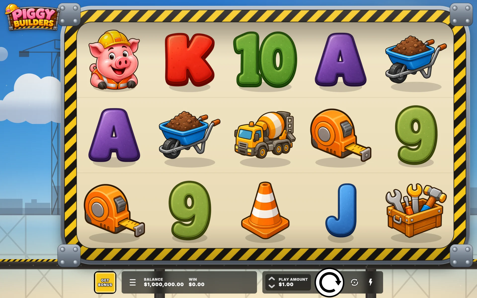 Piggy Builders base game board