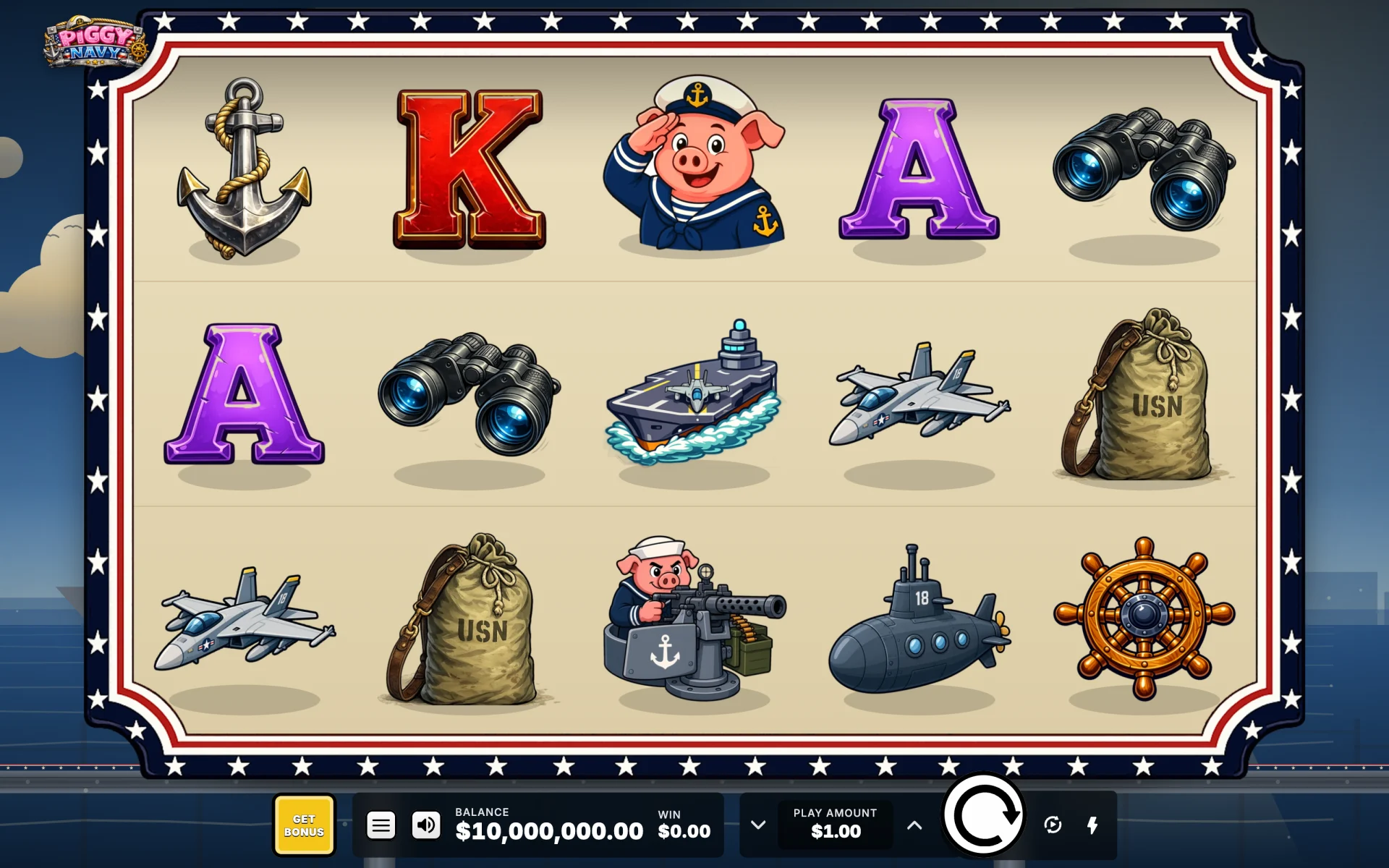 Piggy Navy base game board
